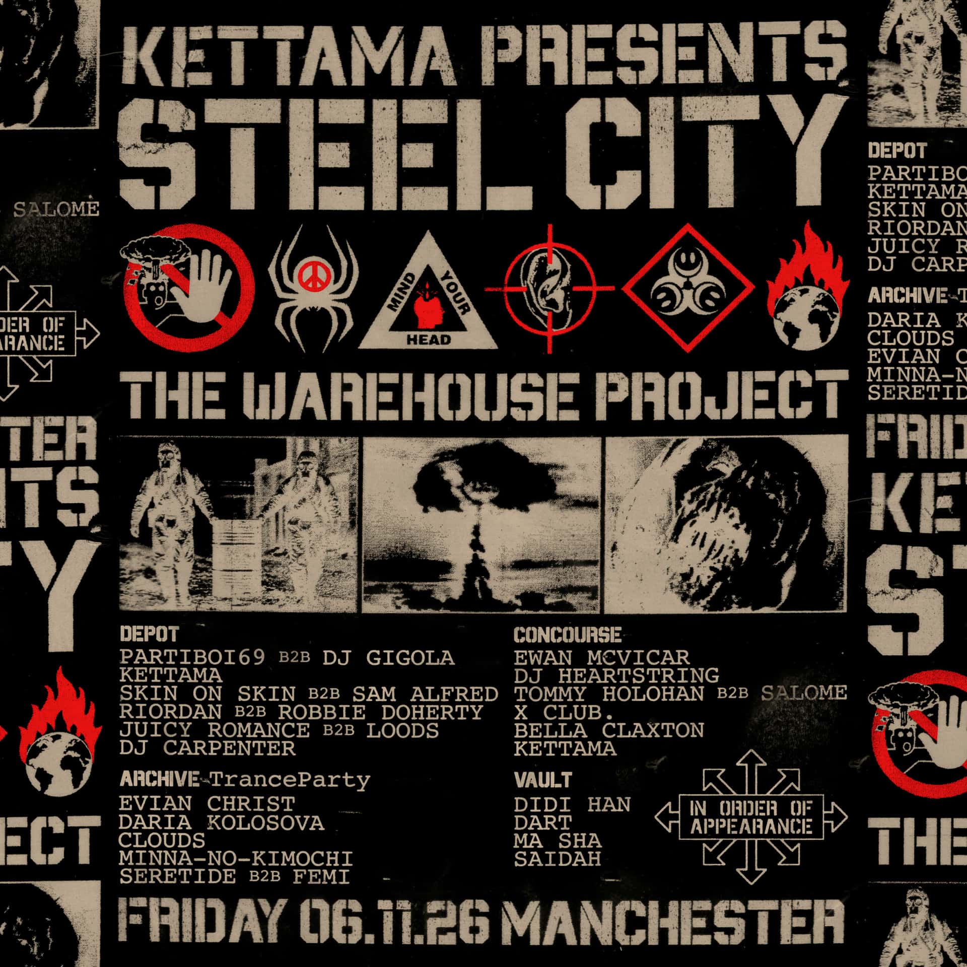 Flyer de KETTAMA PRESENTS STEEL CITY DANCE DISCS