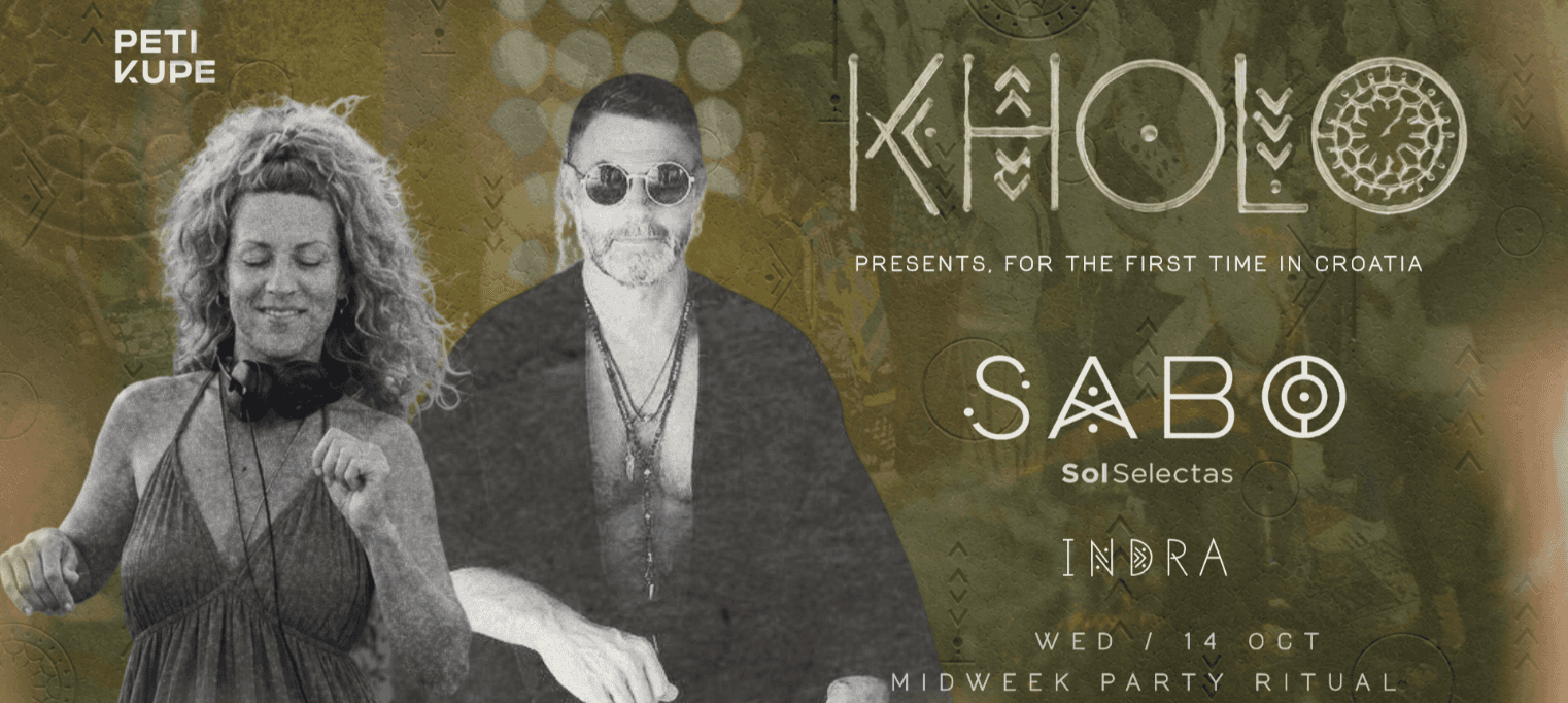 Flyer of KHOLO: SABO (Sol Selectas, NYC) - For the First Time in Croatia
