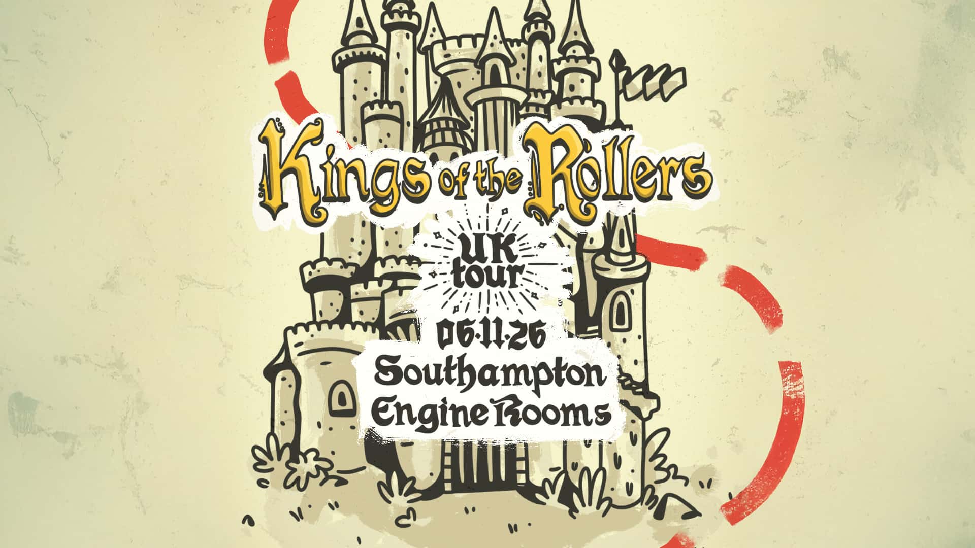 Flyer of Kings Of The Rollers – The Holy Grail UK Tour