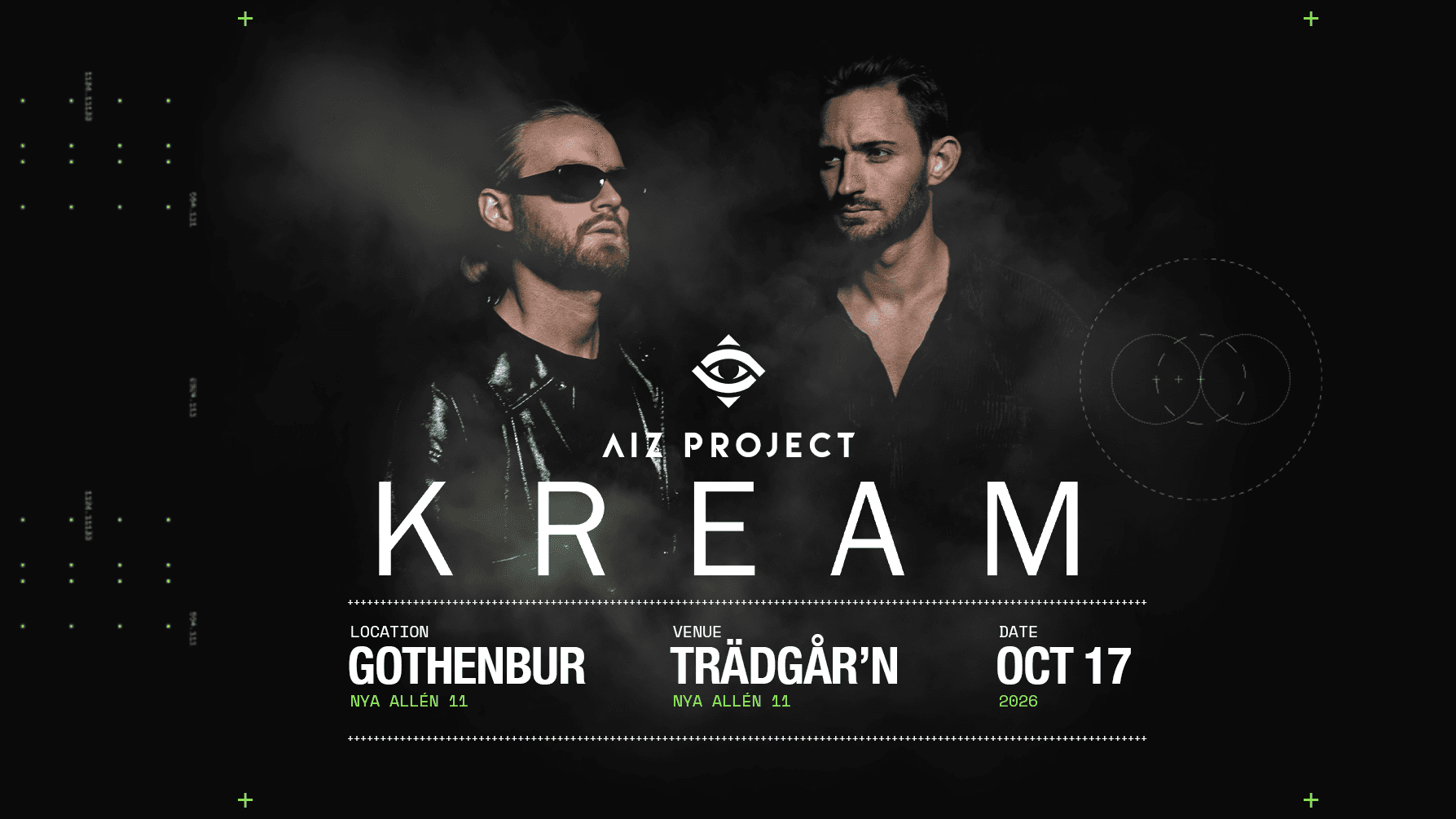 Flyer of KREAM - 17 OKTOBER - TRÄDGÅR'N