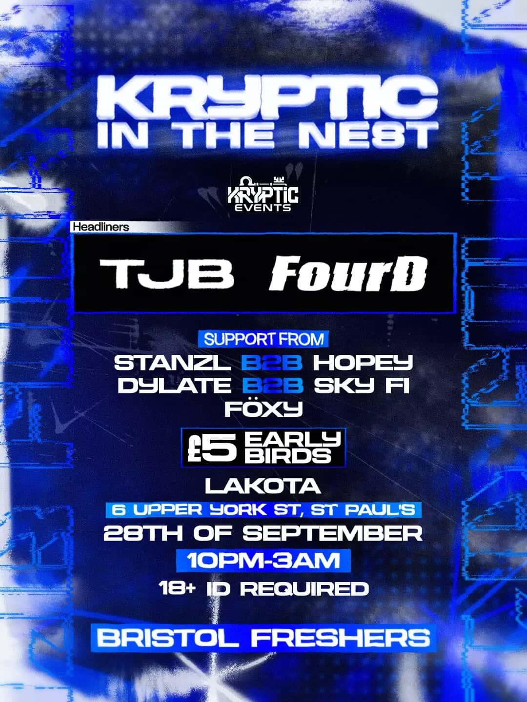 Flyer of Kryptic in the Nest