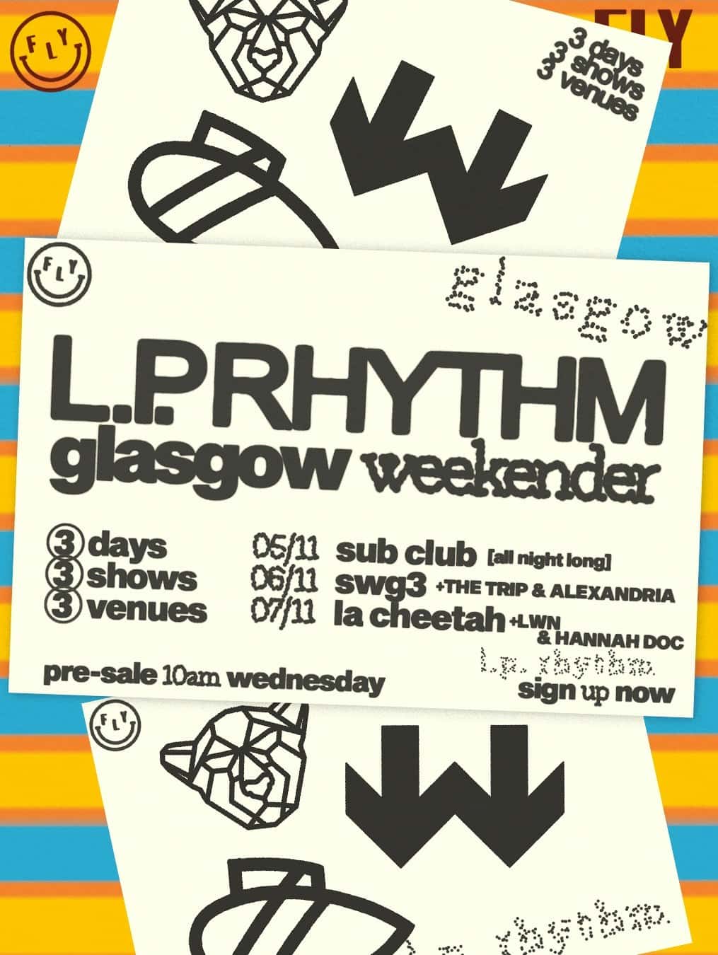 Flyer of L.P. Rhythm Glasgow Weekender | Sub Club