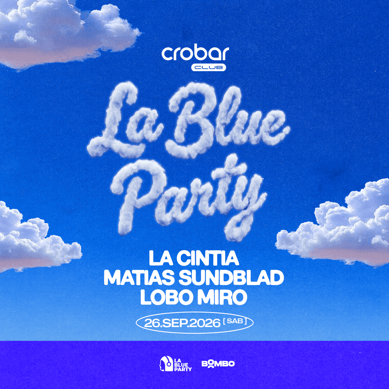 Cartel de La Blue Party