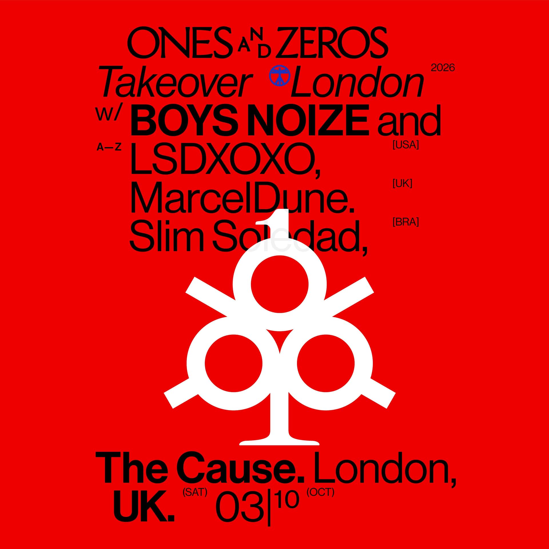 Flyer of Labyrinth presents: Boys Noize ONES and ZEROS