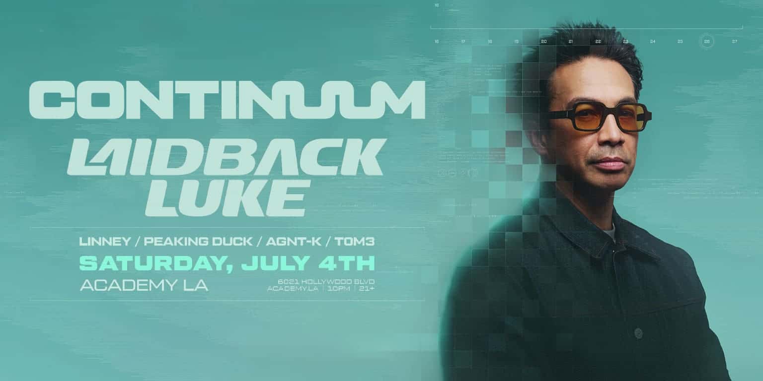 Flyer de Laidback Luke presents: CONTINUUM