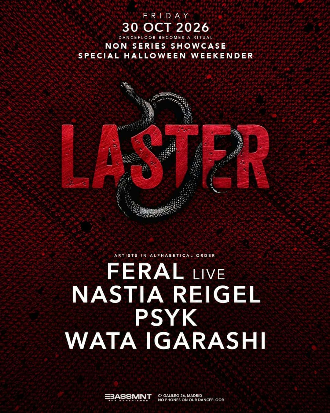 Flyer of Laster Club presents FRIDAY SPECIAL HALLOWEEN WEEKENDER