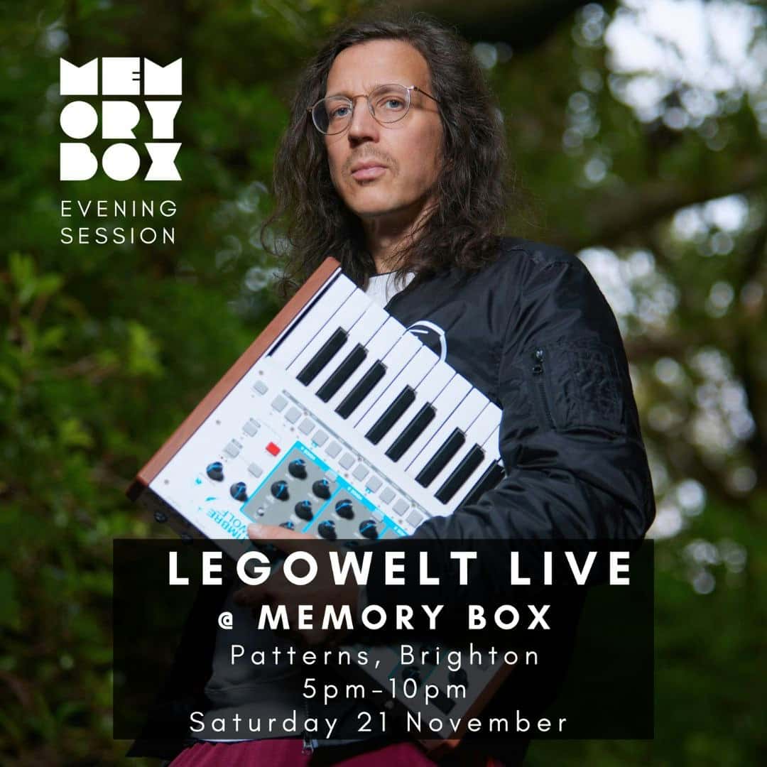 Flyer of Legowelt Live @ Memory Box