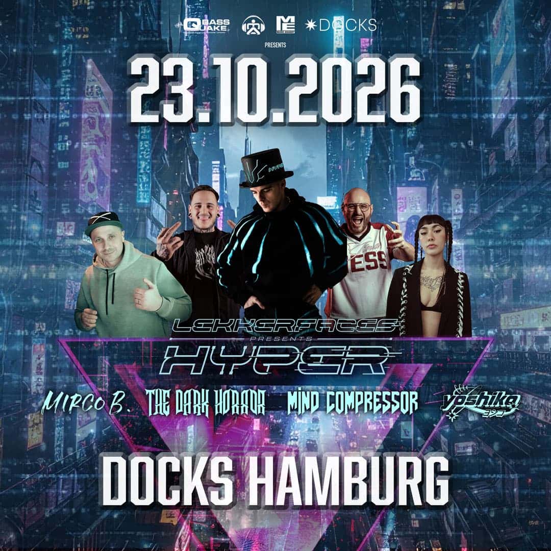 Flyer of Lekkerfaces & The Dark Horror