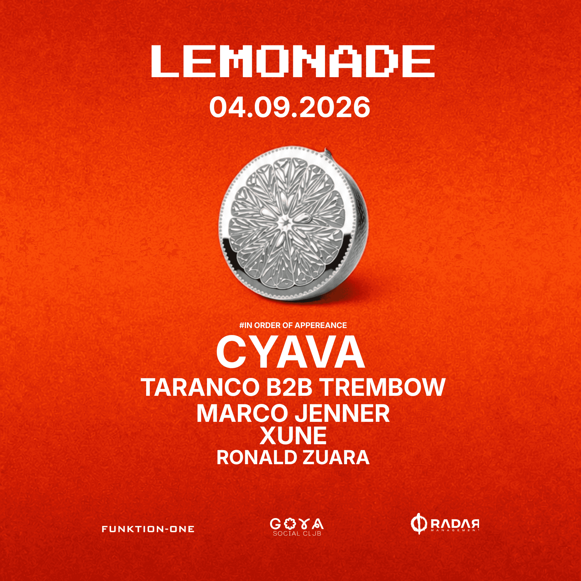 Cartel de Lemonade @ Goya