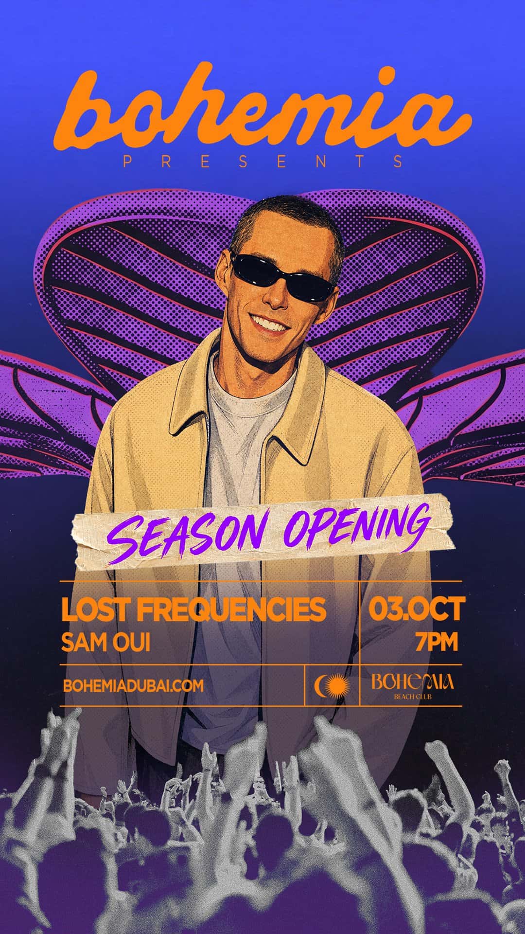 Flyer de Bohemia Presents Lost Frequencies | Season Opening Party