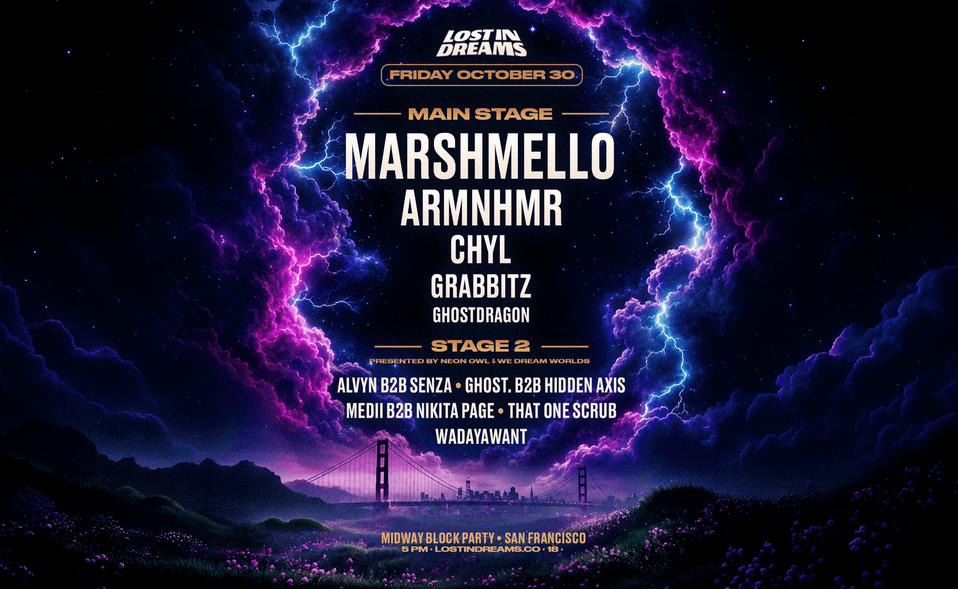 Flyer de Lost In Dreams Block Party