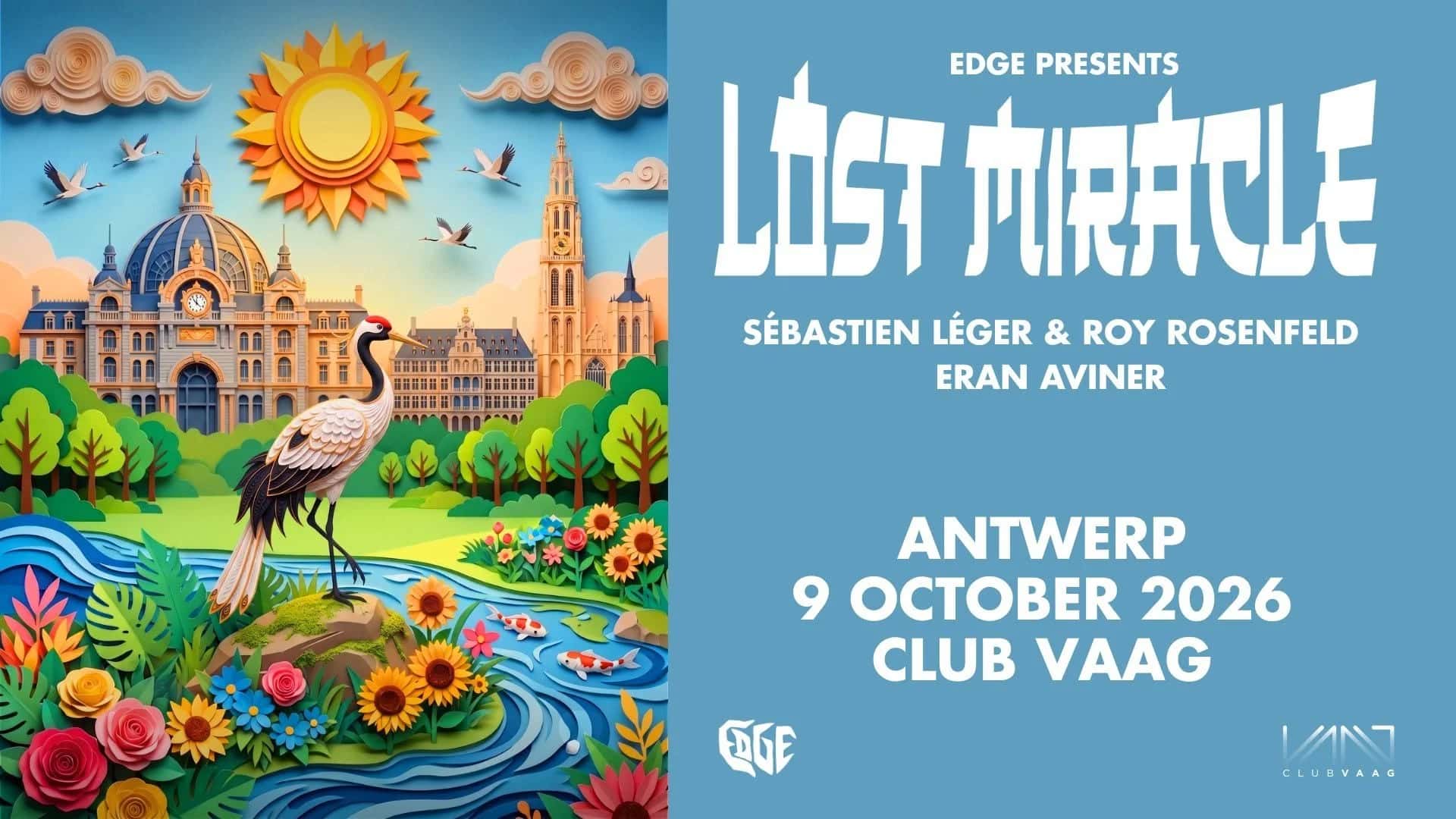Flyer of Lost Miracle - Sebastien Leger B2B Roy Rosenfeld by EDGE