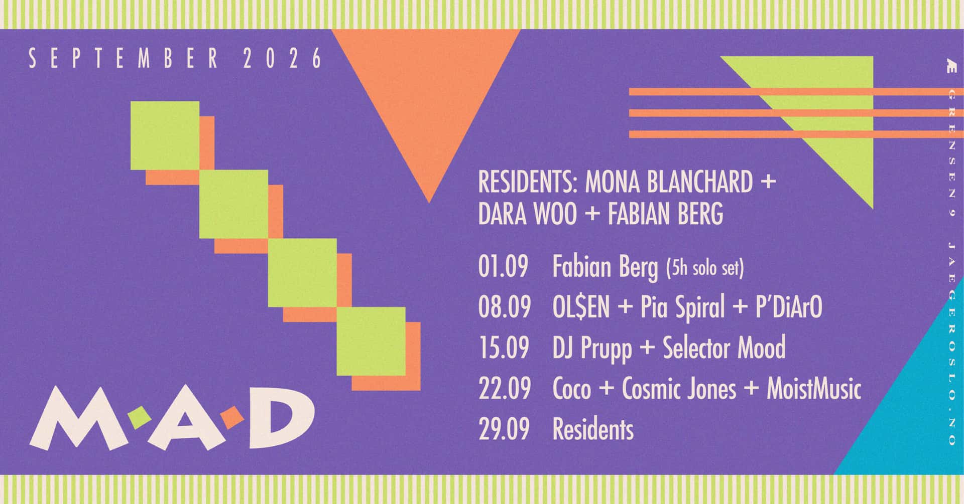 Flyer of M.A.D: Residents