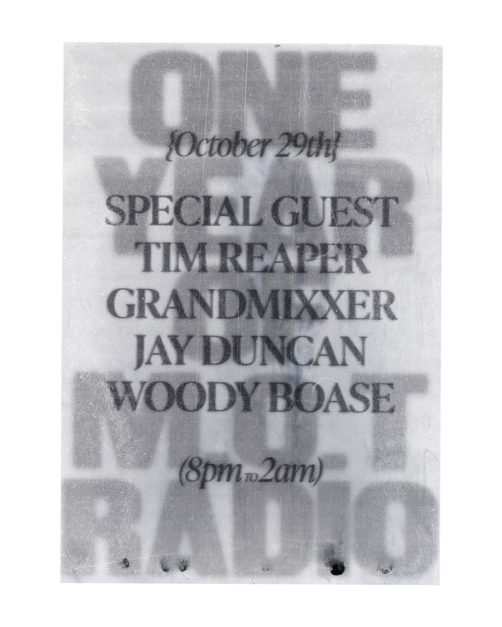 Flyer of ✦ M.O.T Radio ✦ Tim Reaper + ???, Grandmixxer, Jay Duncan ✦