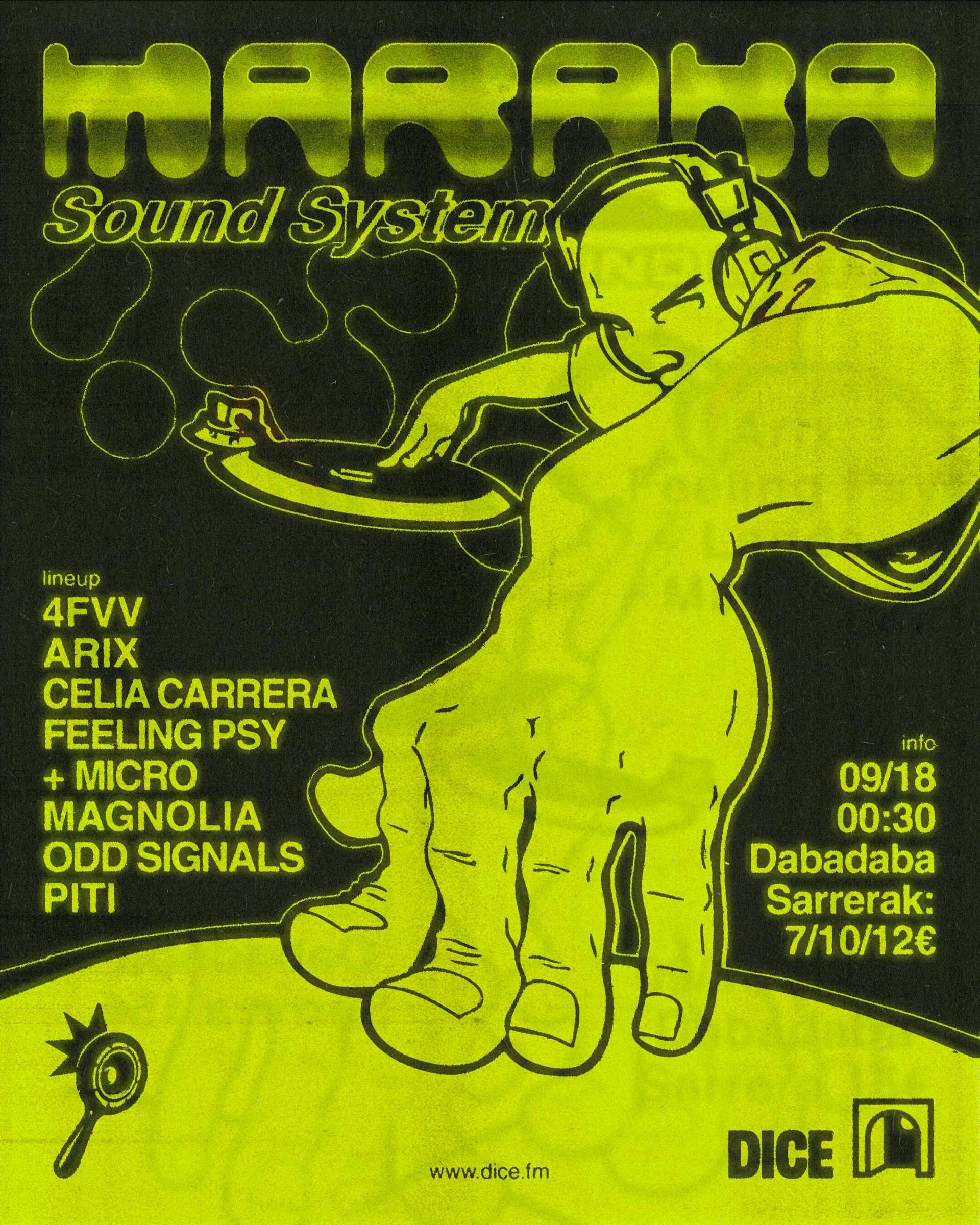 MARAKA: 4fvv + Arix + Celia Carrera + Feeling Psy + Magnolia + Odd Signals + Piti