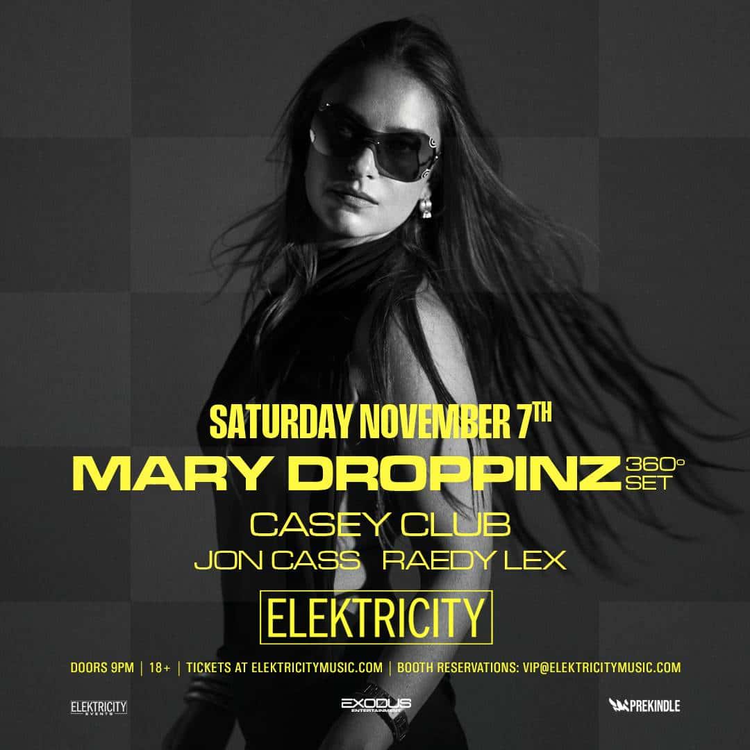 Flyer of MARY DROPPINZ w/ CASEY CLUB - 360° DJ EXPERIENCE