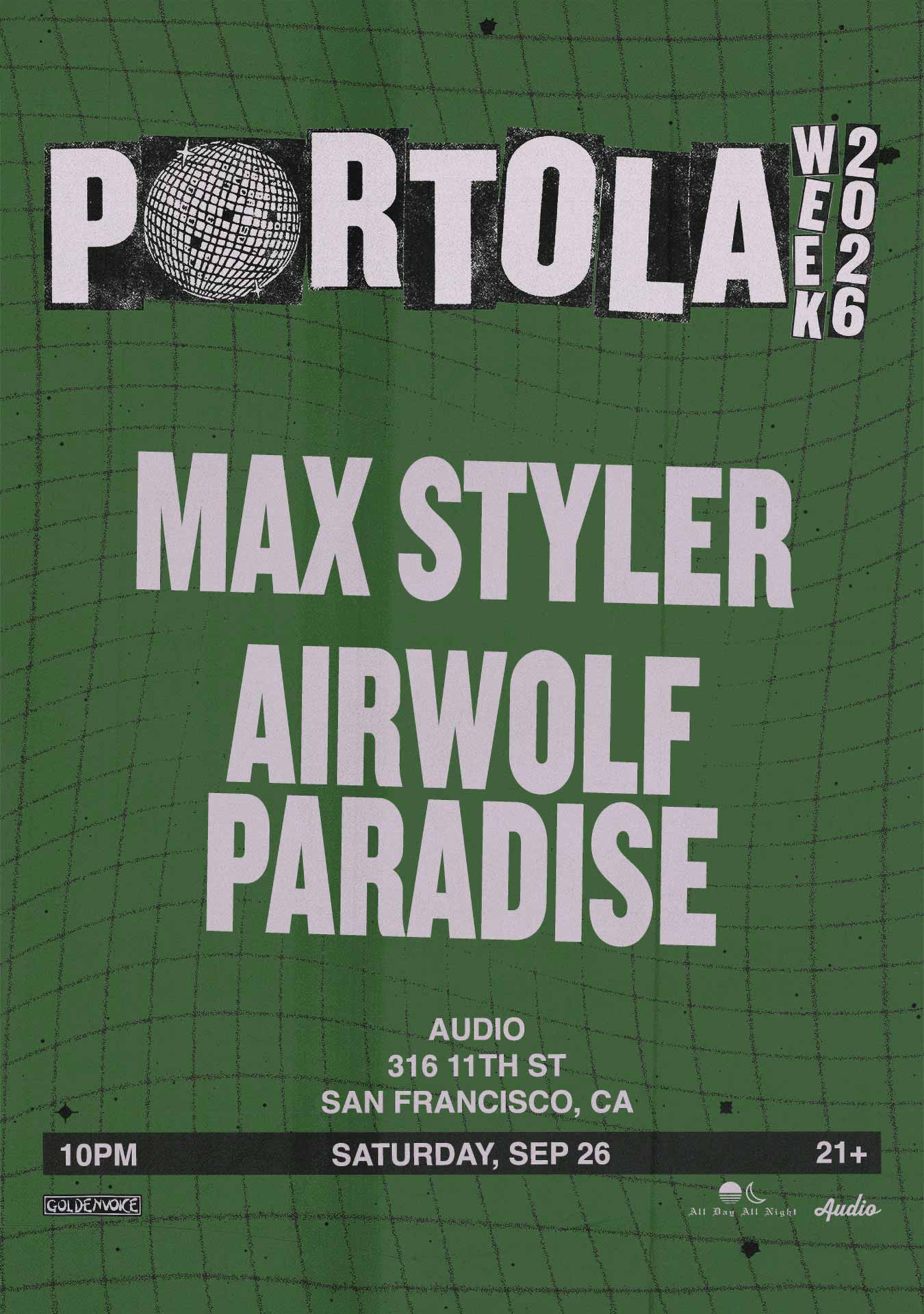 MAX STYLER (PORTOLA WEEK)