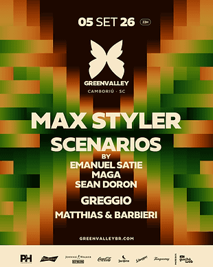 Flyer de Max Styler no Greenvalley