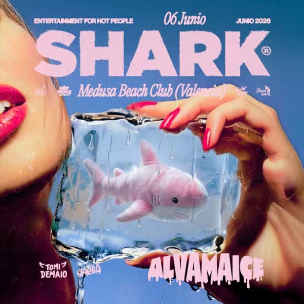 Flyer de Medusa Beach Club - SHARK & ALVAMA ICE