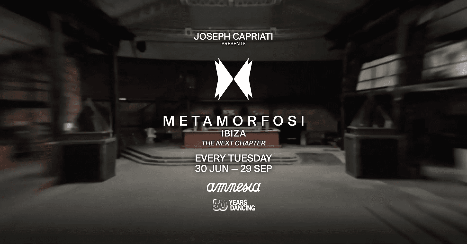 Cartel de Joseph Capriati Presents Metamorfosi