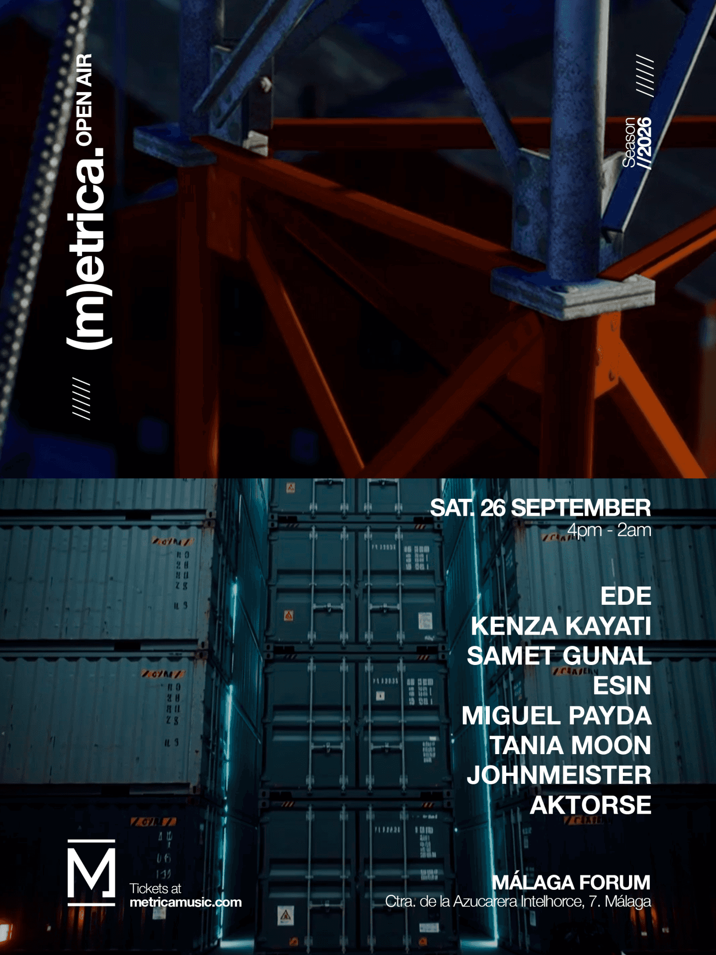 Flyer de Metrica Open Air