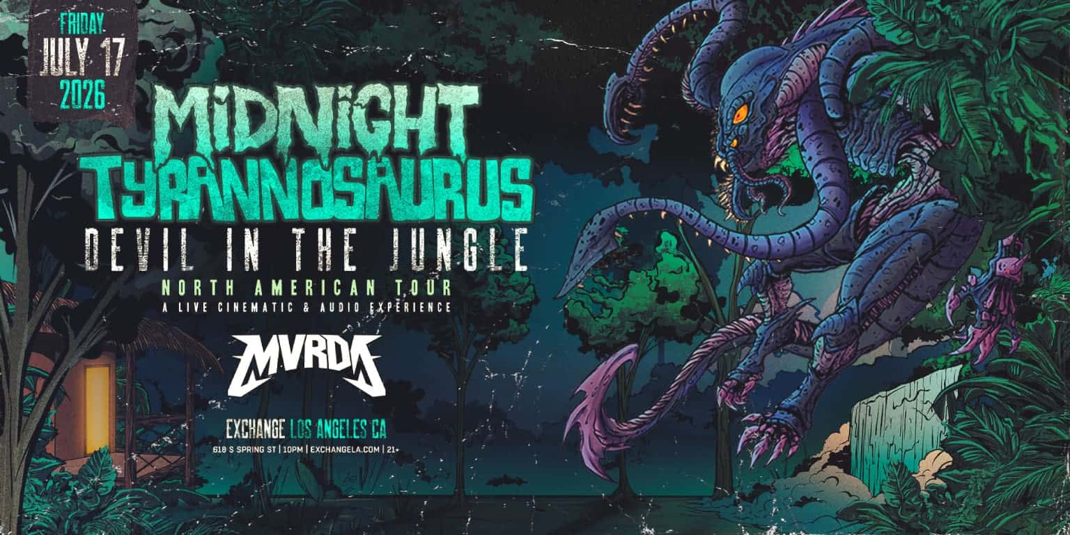 Cartel de Midnight Tyrannosaurus w/ MVRDA