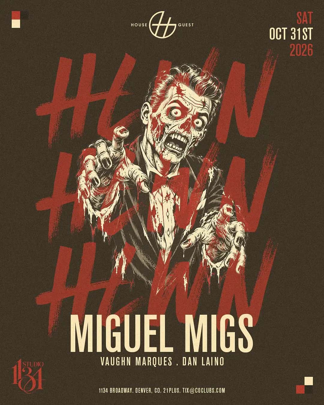 Flyer of Miguel Migs Halloween
