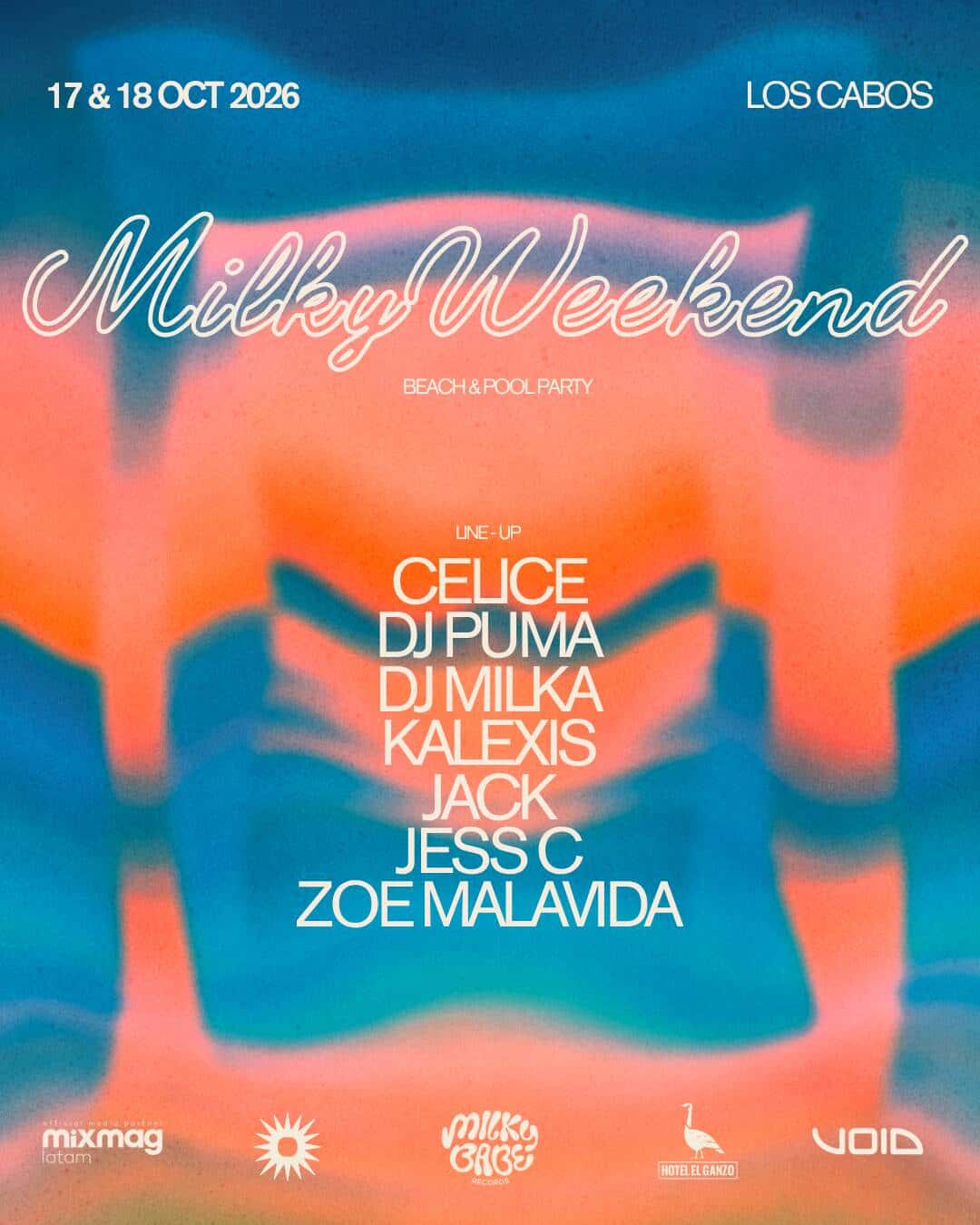 Flyer de Milky Weekend