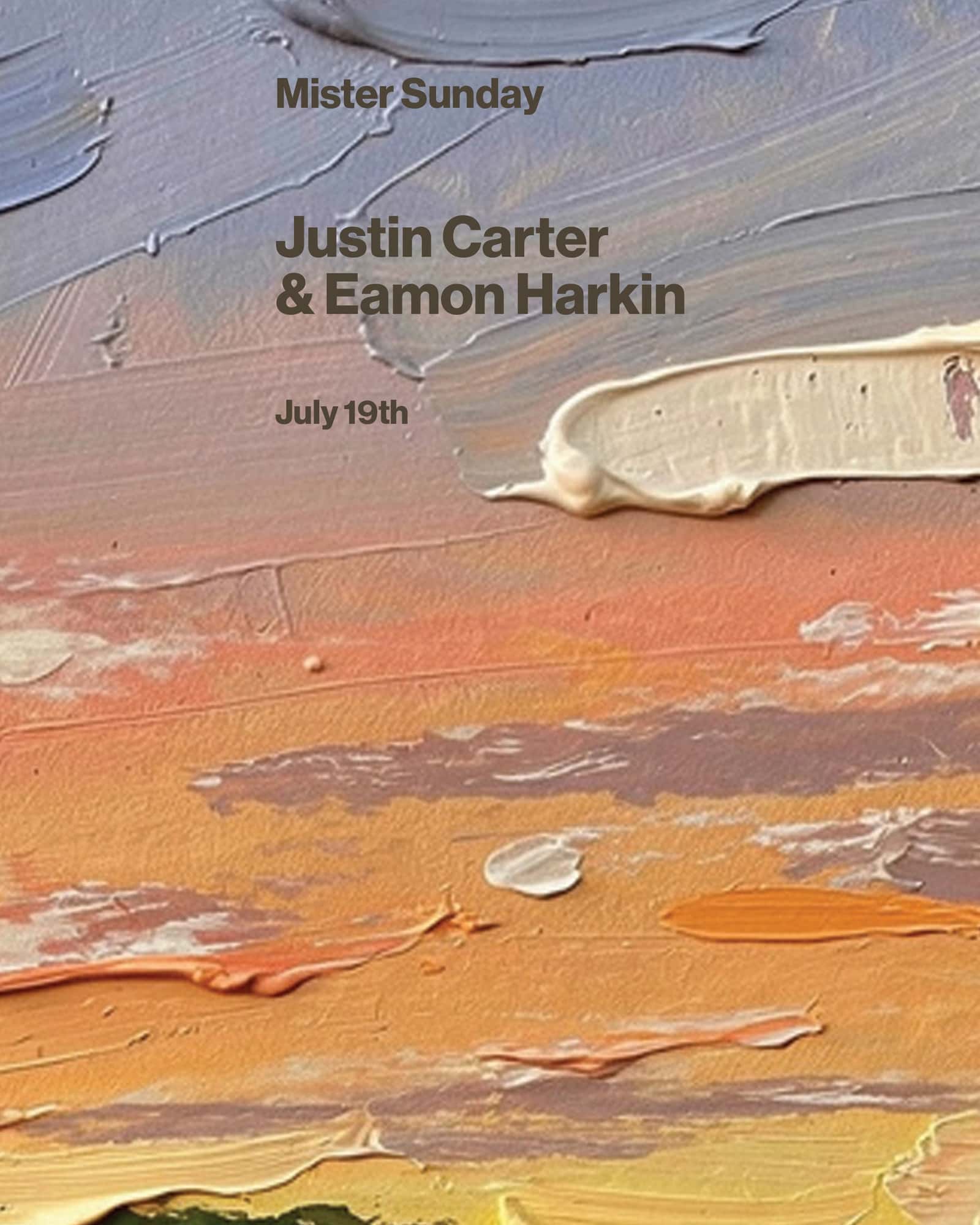 Cartel de Mister Sunday World Cup Final: Eamon Harkin and Justin Carter