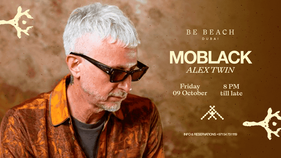 Flyer of MoBlack at Be Beach Dubai