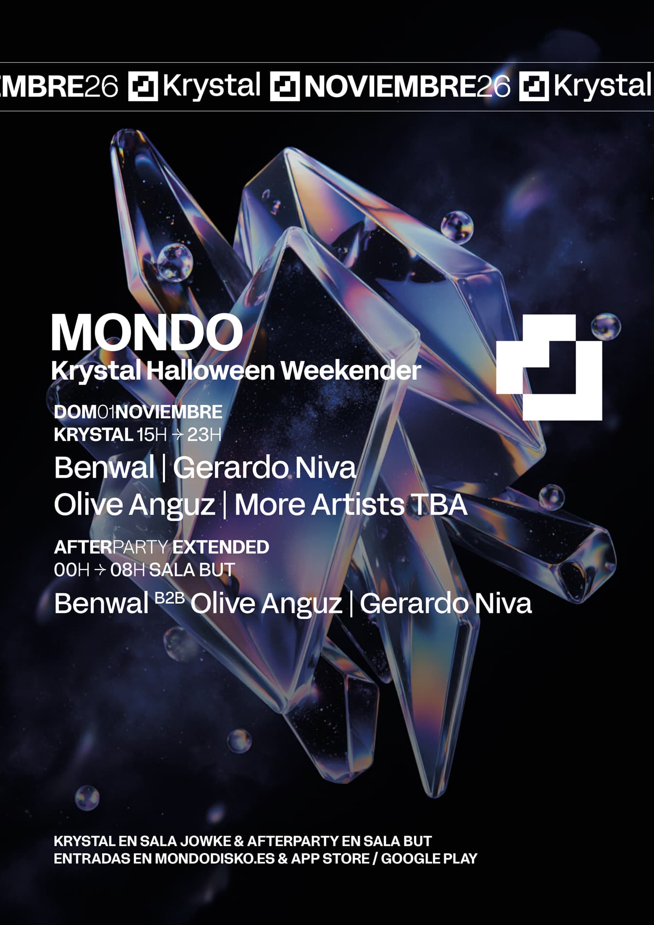 MONDO KRYSTAL HALLOWEEN: Benwal / Gerardo Niva / Olive Anguz