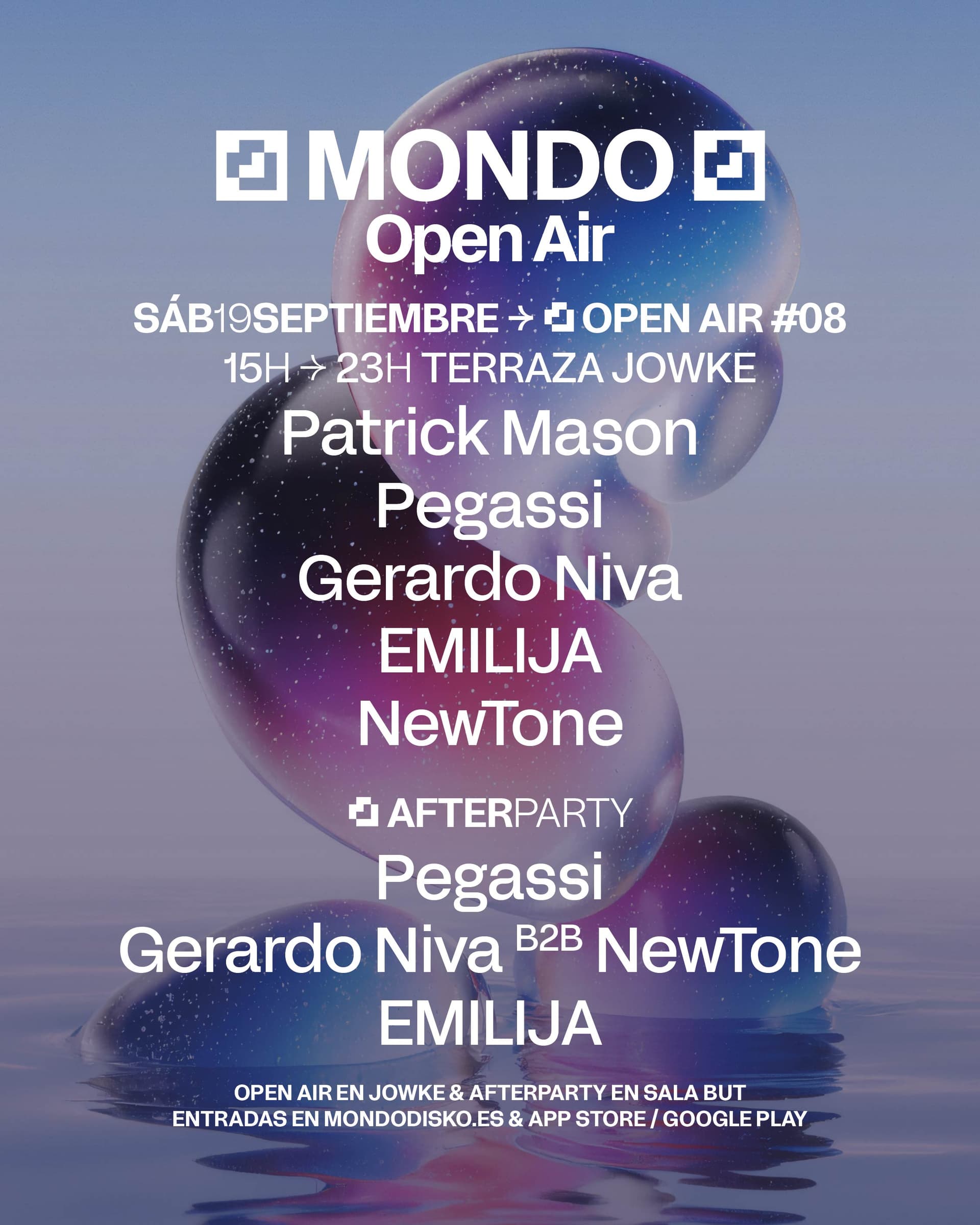 MONDO OPEN AIR #08: Patrick Mason / Pegassi / Gerardo Niva / EMILIJA / NewTone