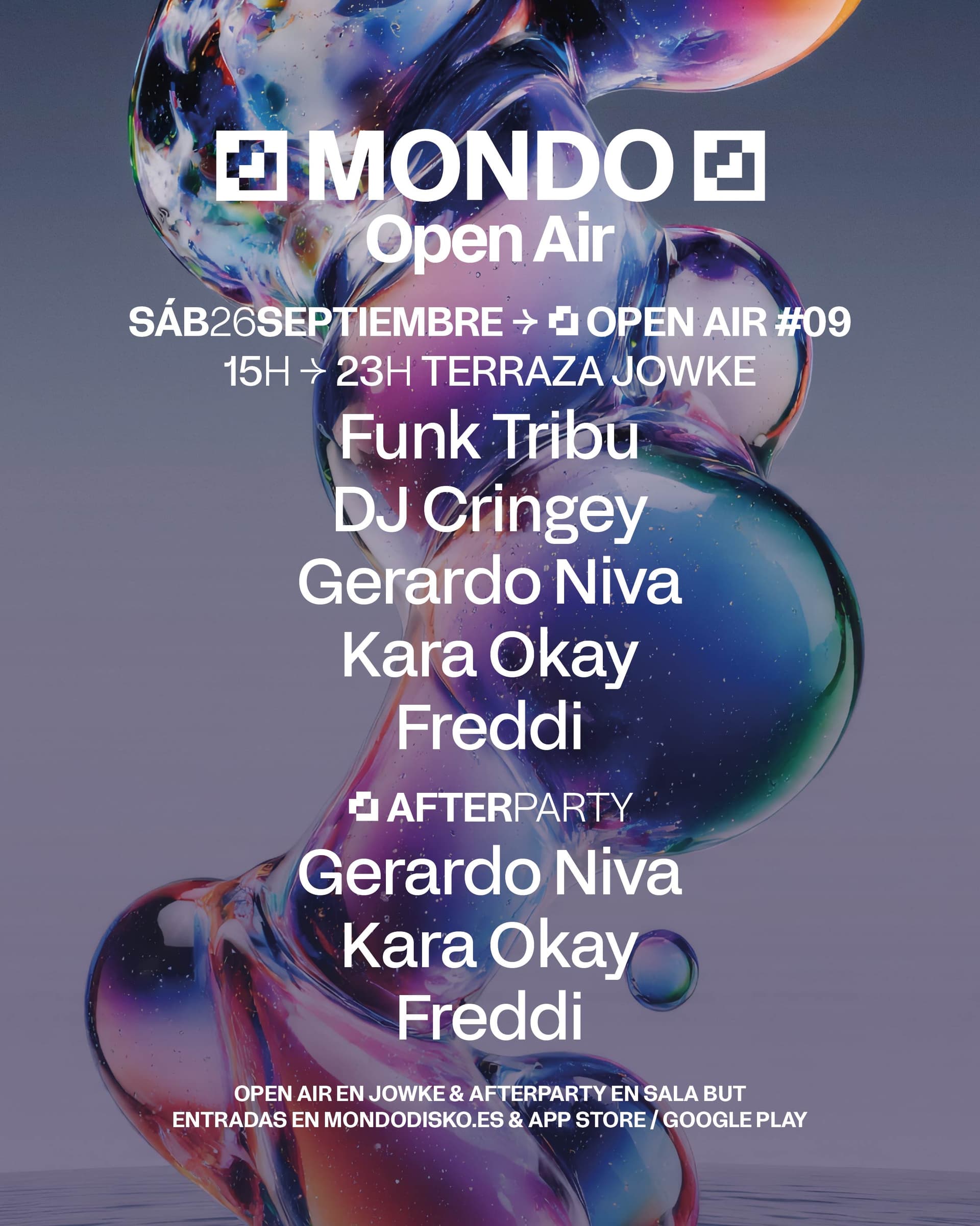 MONDO OPEN AIR #9: Funk Tribu / Dj Cringey / Gerardo Niva / Kara Okay / Freddi