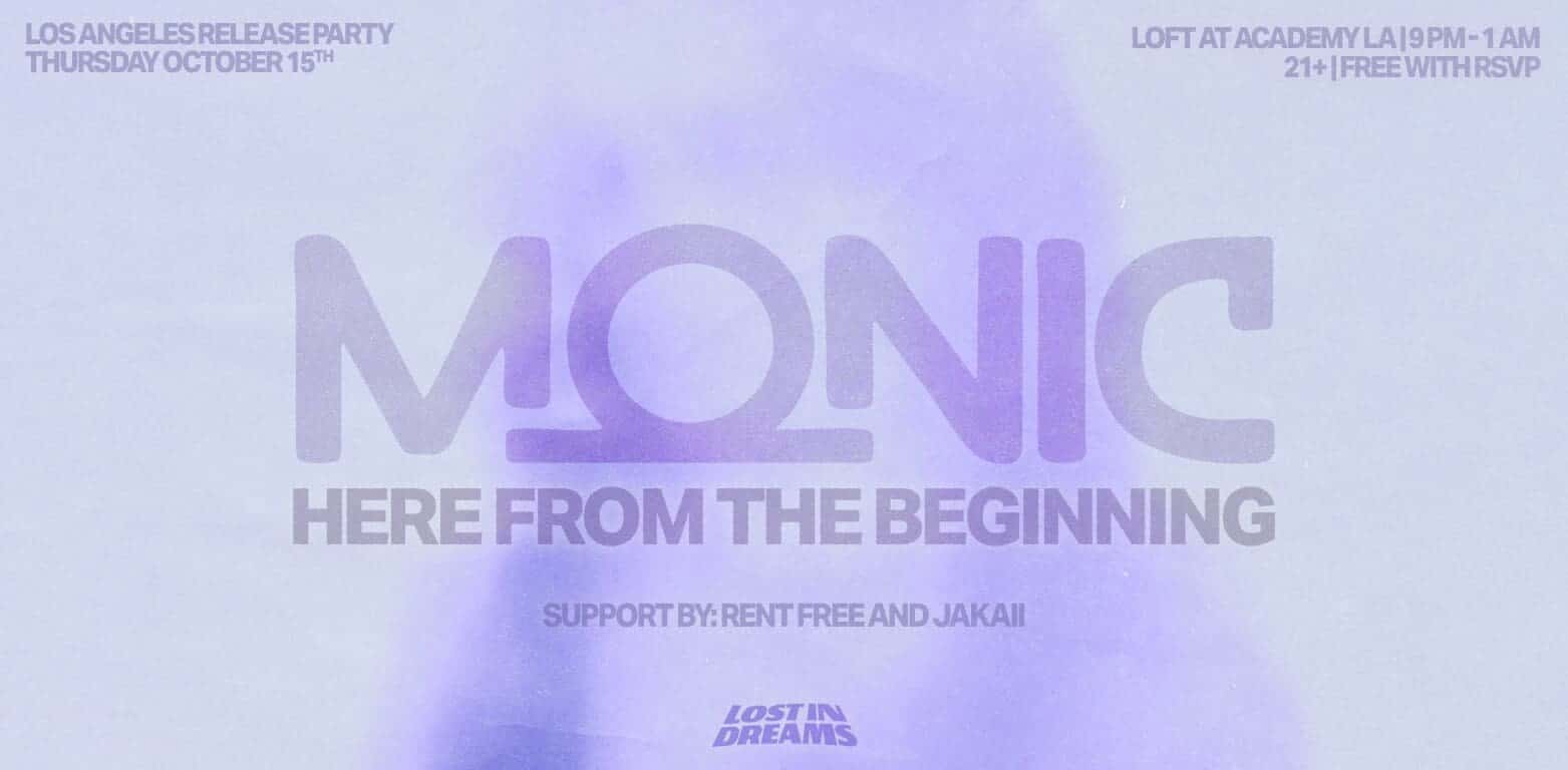 Flyer of Monic x Lost in Dreams LA Pop Up