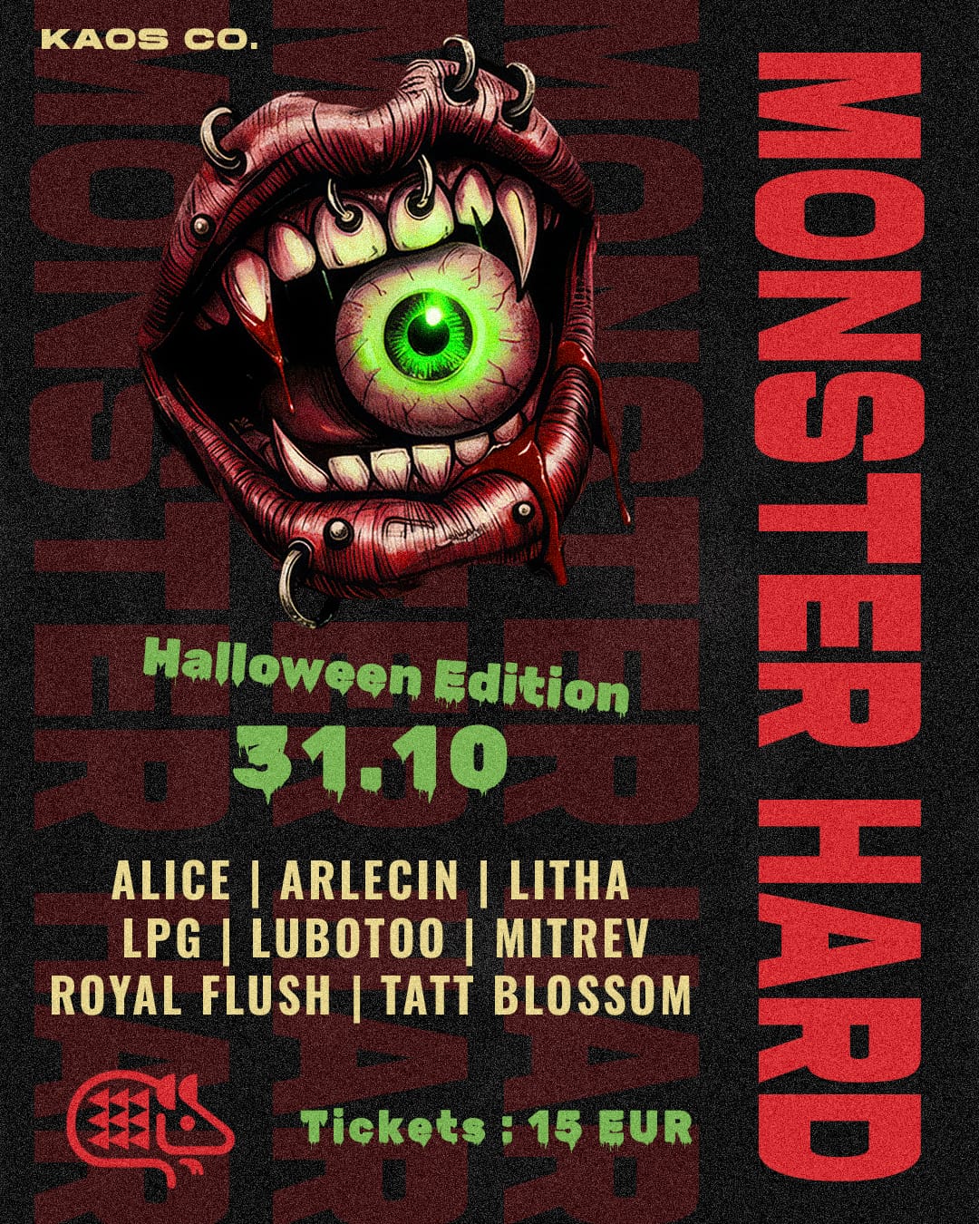 Flyer of Monster Hard — Halloween Edition