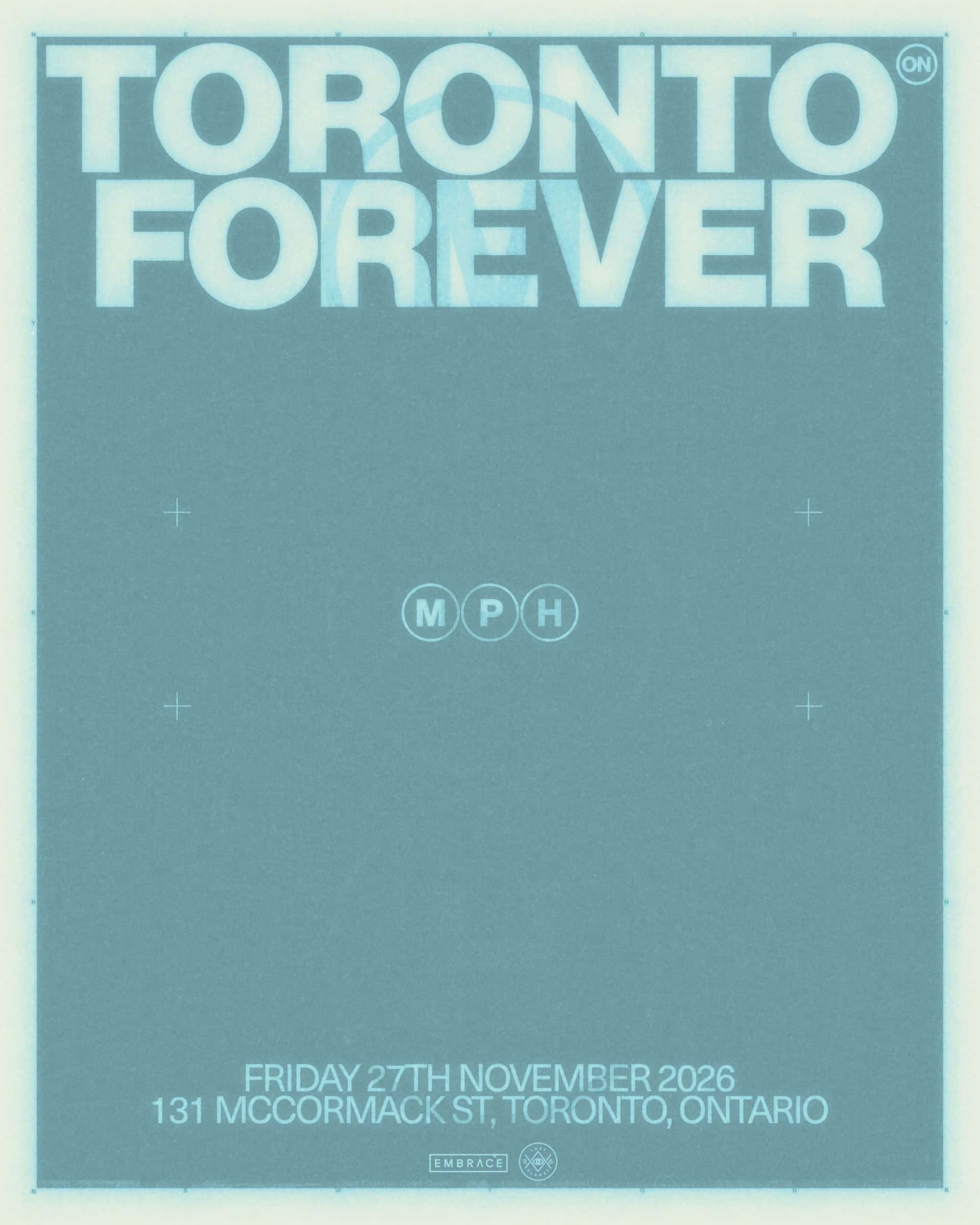 Flyer of MPH – TORONTO, FOREVER TOUR