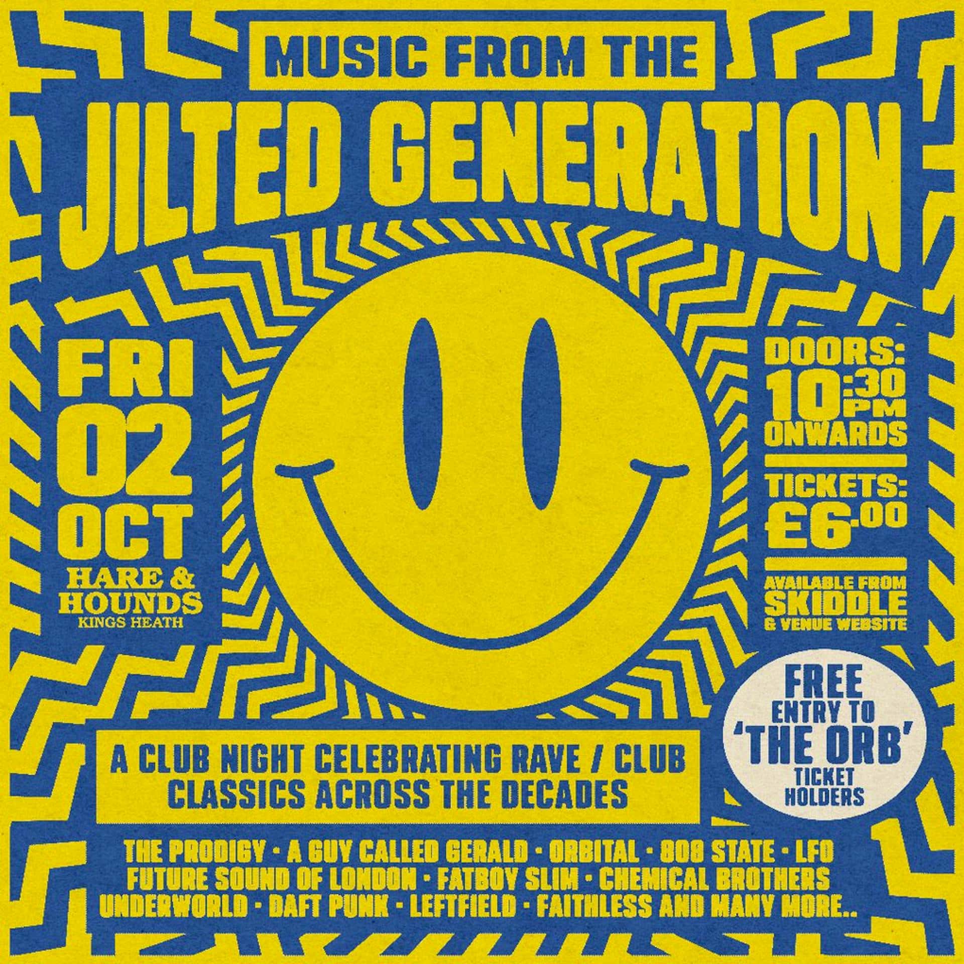 Flyer de Music from the Jilted Generation