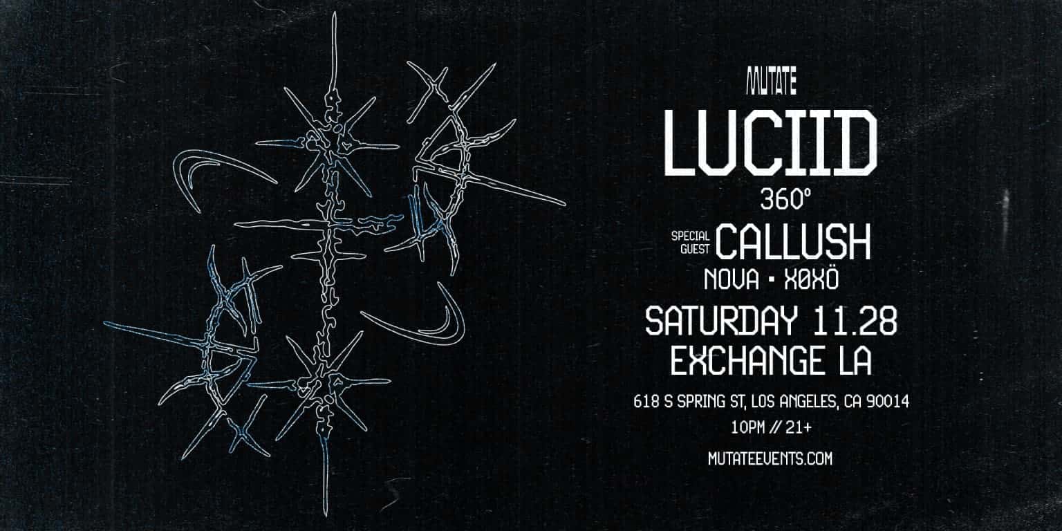 Flyer de Mutate: LUCIID