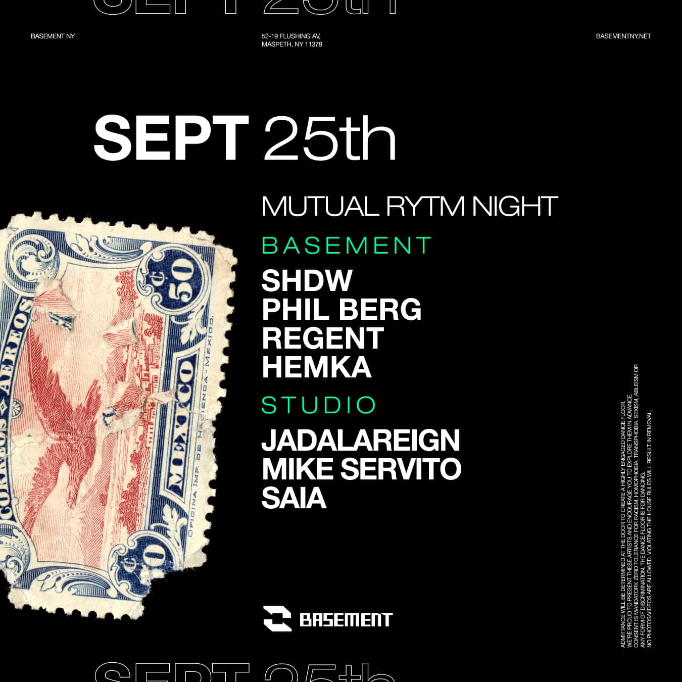 Flyer de MUTUAL RYTM NIGHT