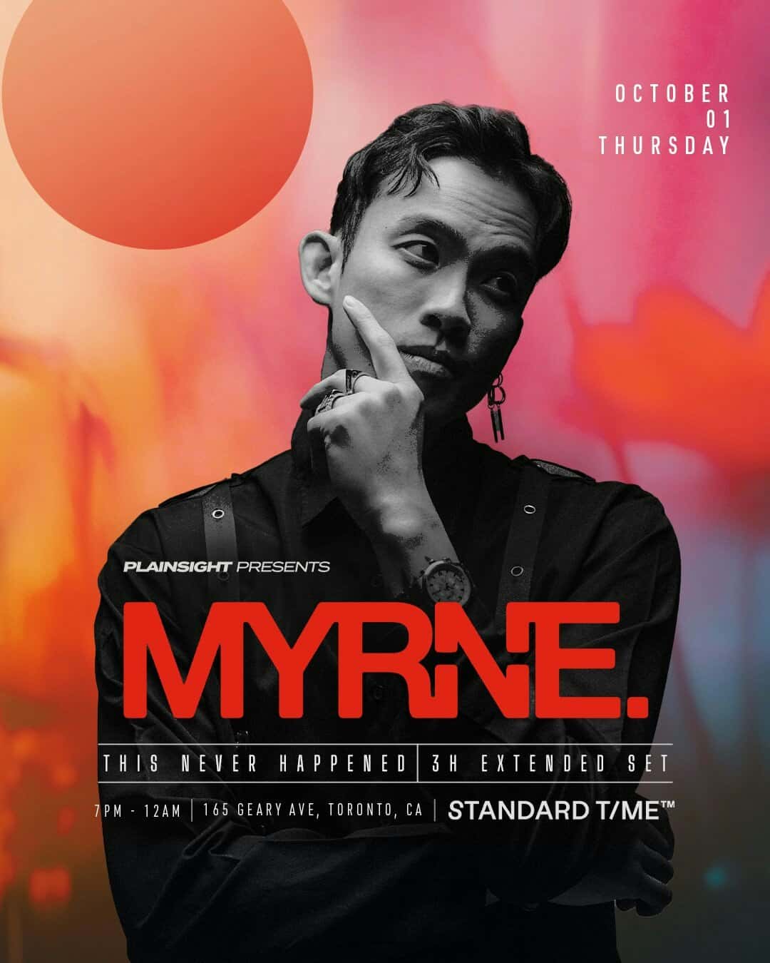 Flyer de MYRNE (3 Hour Set) at Standard Time