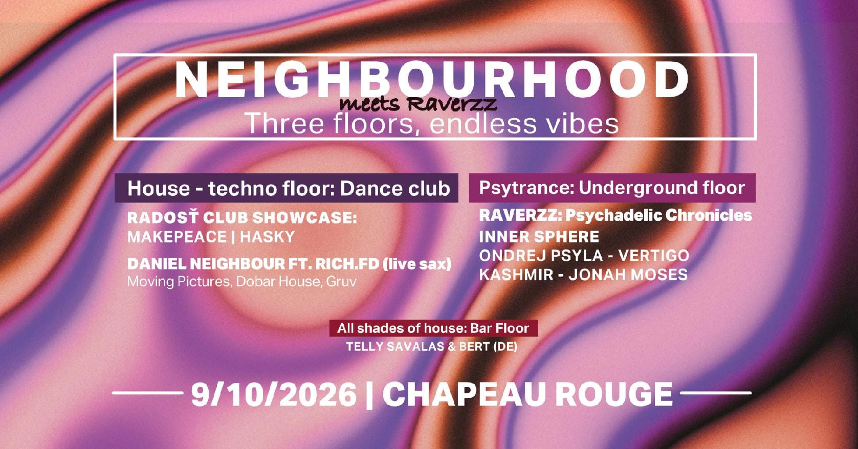 Flyer of Neighbourhood meets Raverzz