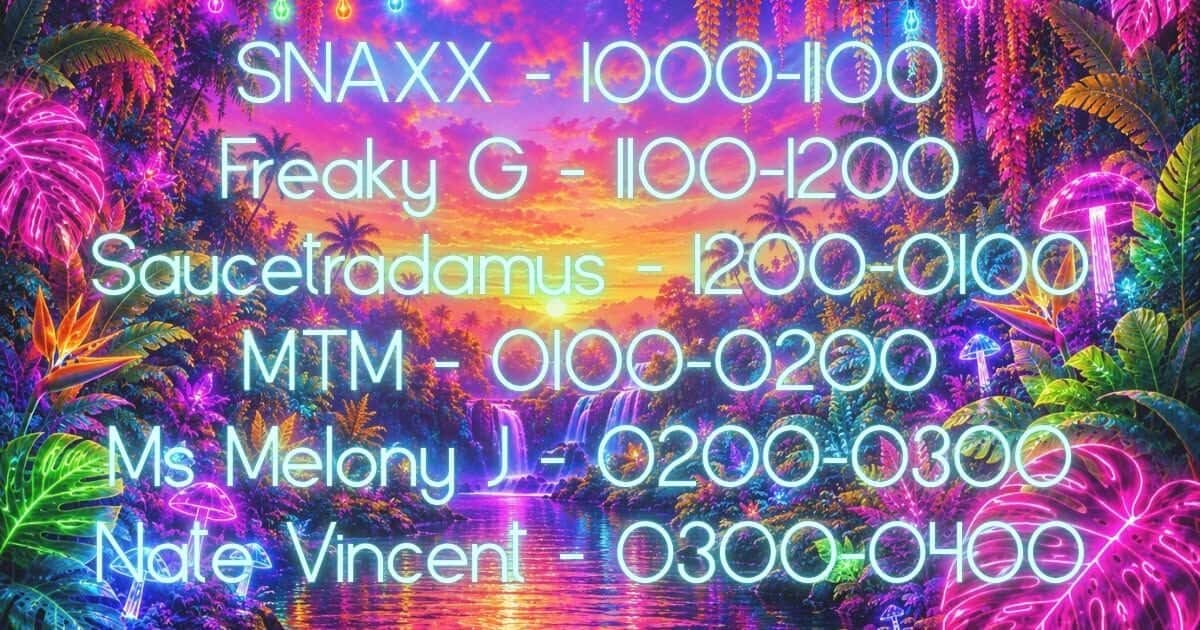 Flyer of Neon Jungle