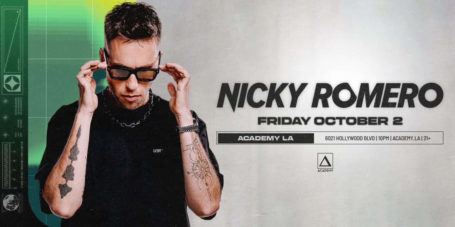 Flyer de Nicky Romero