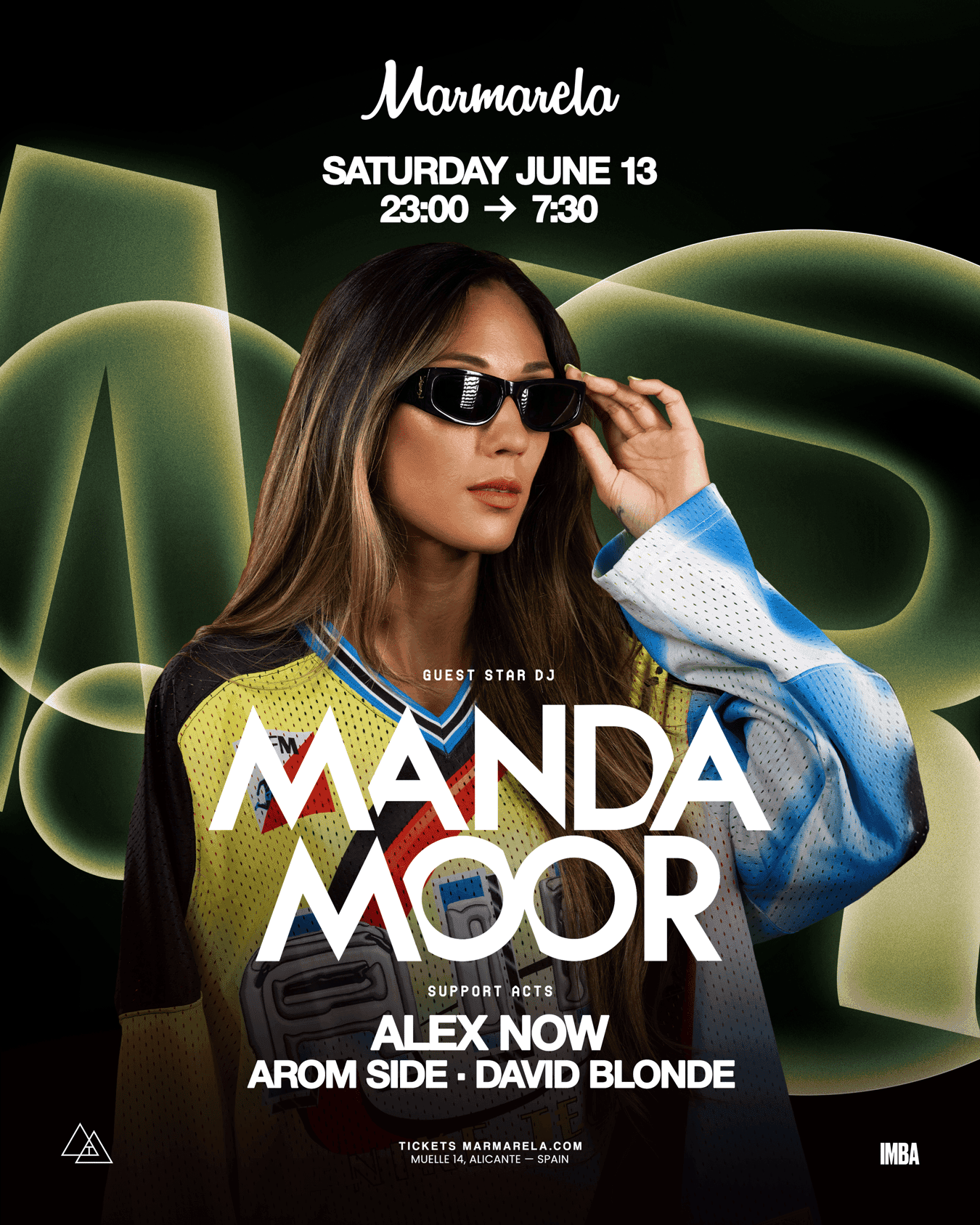 NIGHT → GUEST DJ: Manda Moor (Main Terrace + Indoor Main Stage)