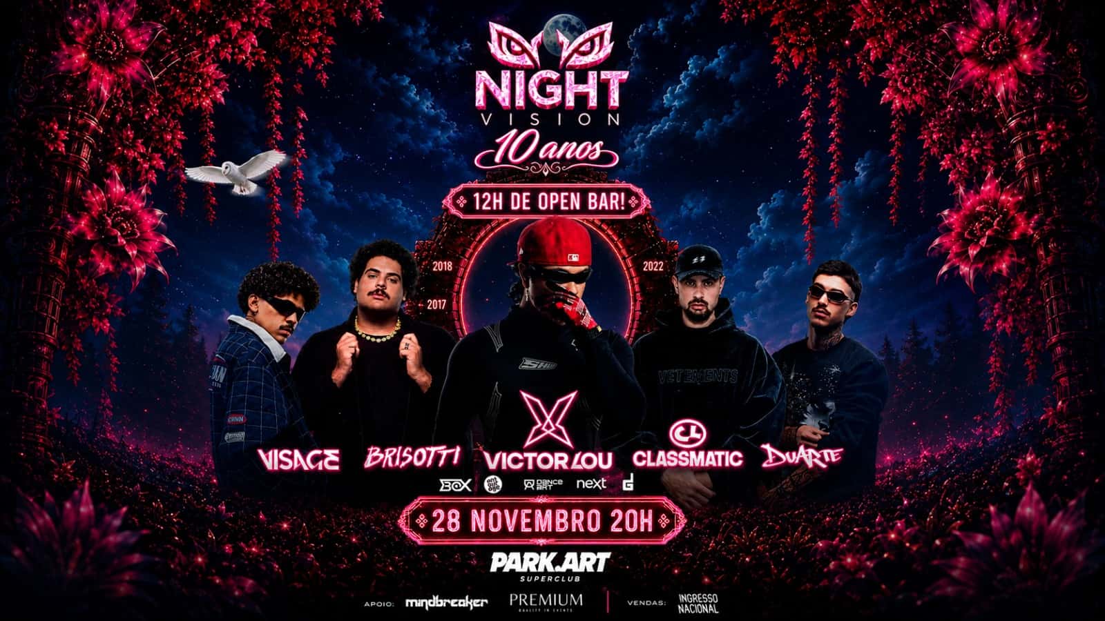 Flyer of Night Vision 10 Anos