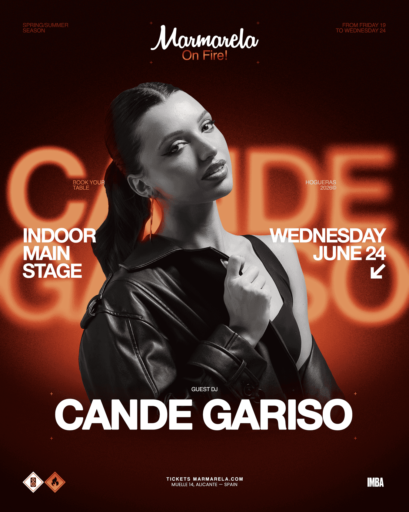 Flyer de NIGHT → WED. JUNE 24: Marmarela On Fire