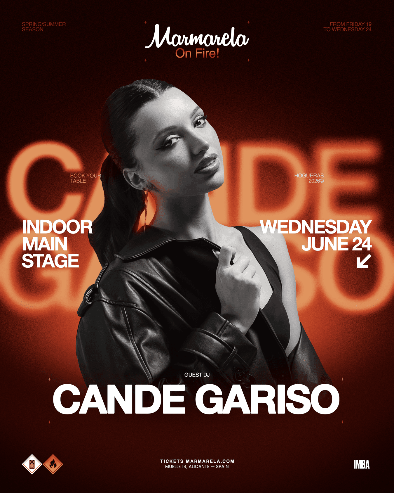 NIGHT → WED. JUNE 24: Marmarela On Fire