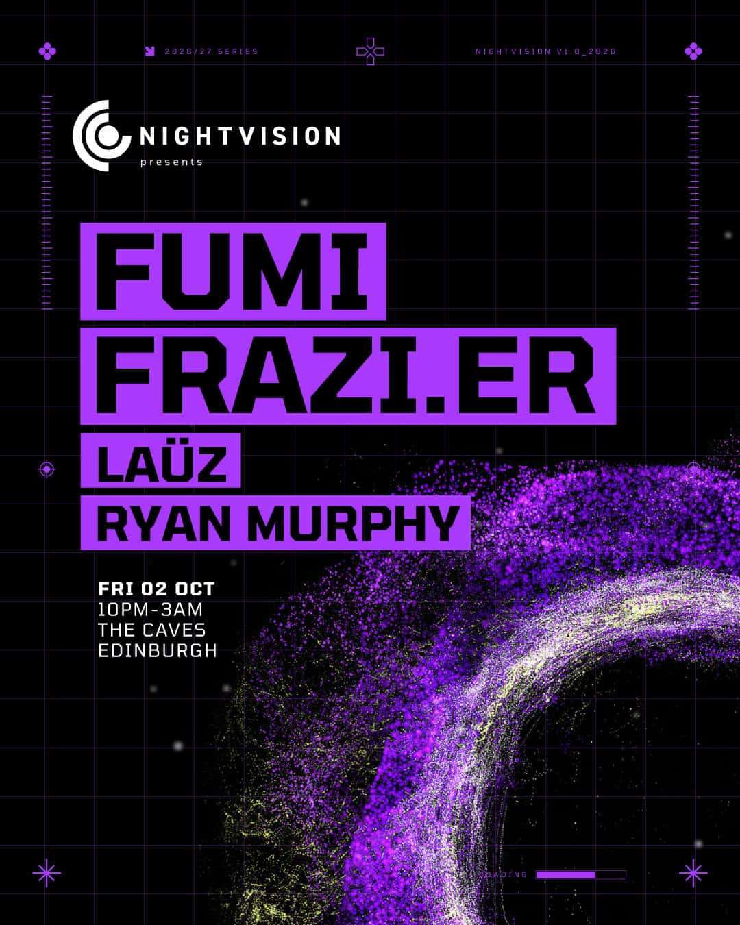 Flyer of Nightvision presents: FUMI & Frazi.er