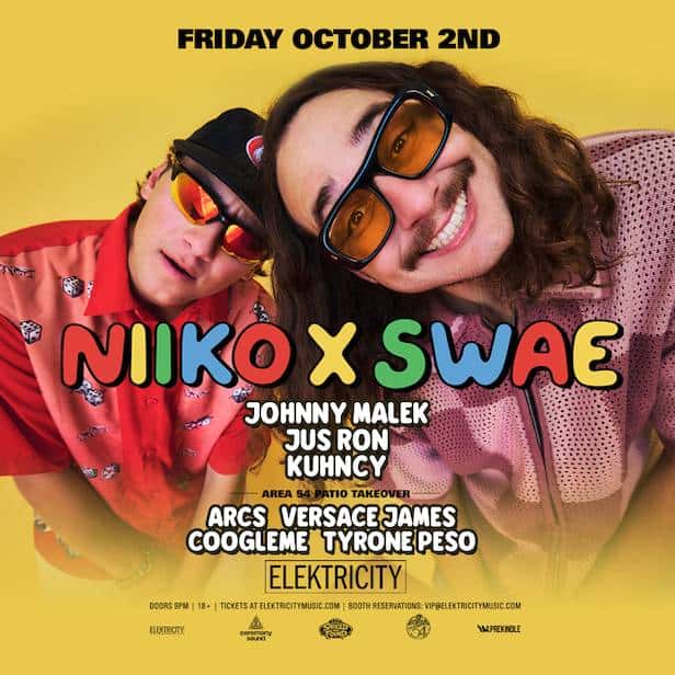 Flyer de NIIKO X SWAE