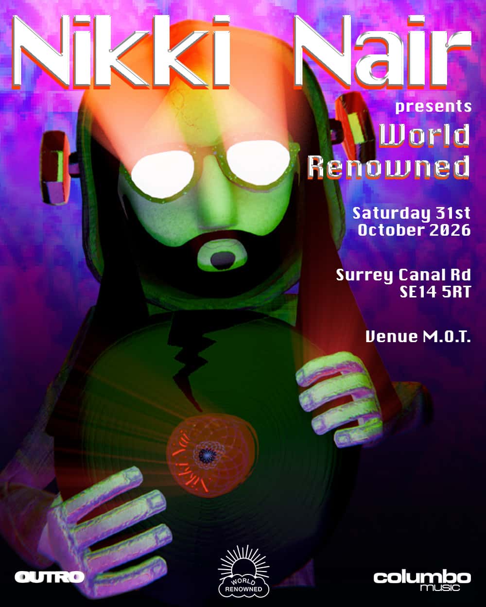 Flyer of Nikki Nair - World Renowned at Venue MOT